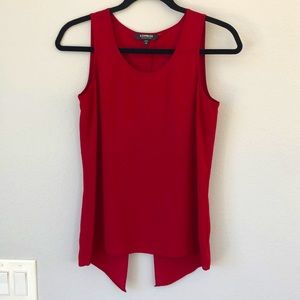 Express Split-Back Tank in Rose Red